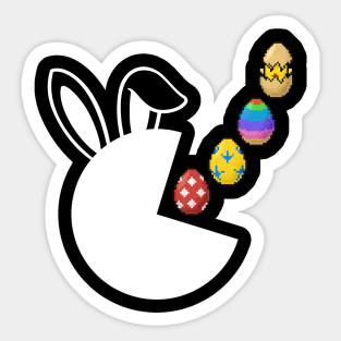 Funny Bunny Rabbit Gamer Gift Boys Teens Easter Eggs Sticker